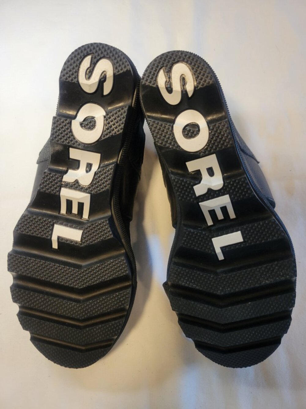 Sorel Black Leather Wedge Sandals Ankle Strap Platform Women's Size 7 - Picture 9 of 9
